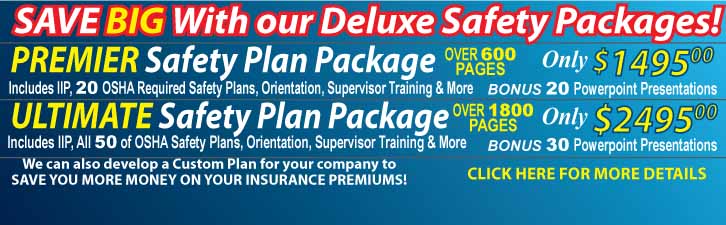 Save BIG on our Safety Plans Packages