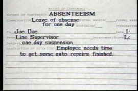 ABSENTEEISM AND TARDINESS - 16 Min.